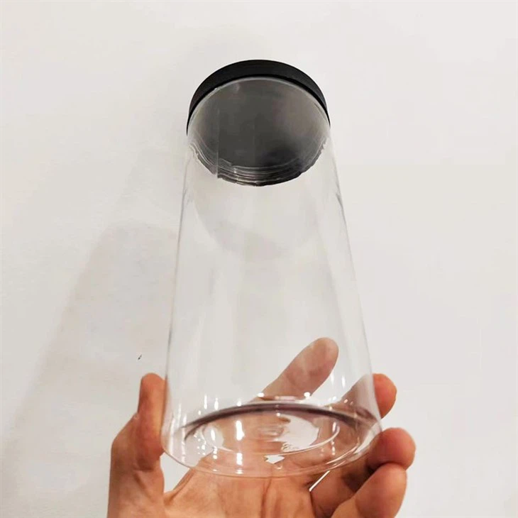 Black Plastic Tall Jars