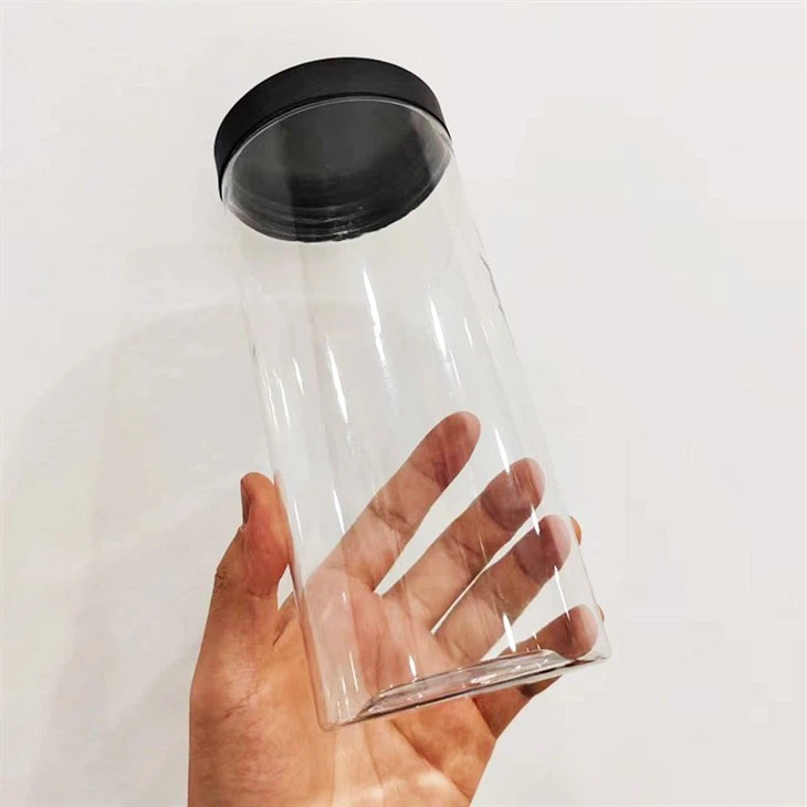 Black Plastic Tall Jars