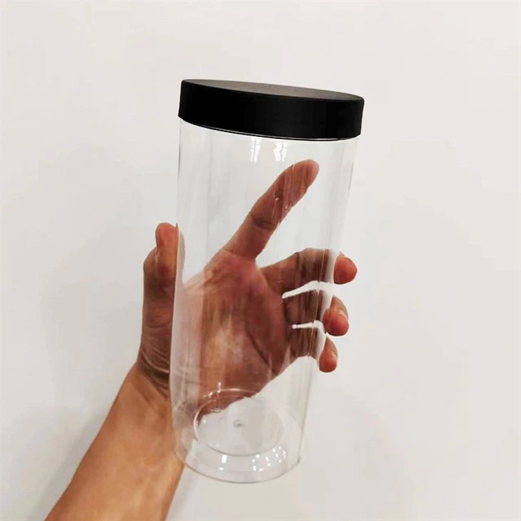 Black Plastic Tall Jars